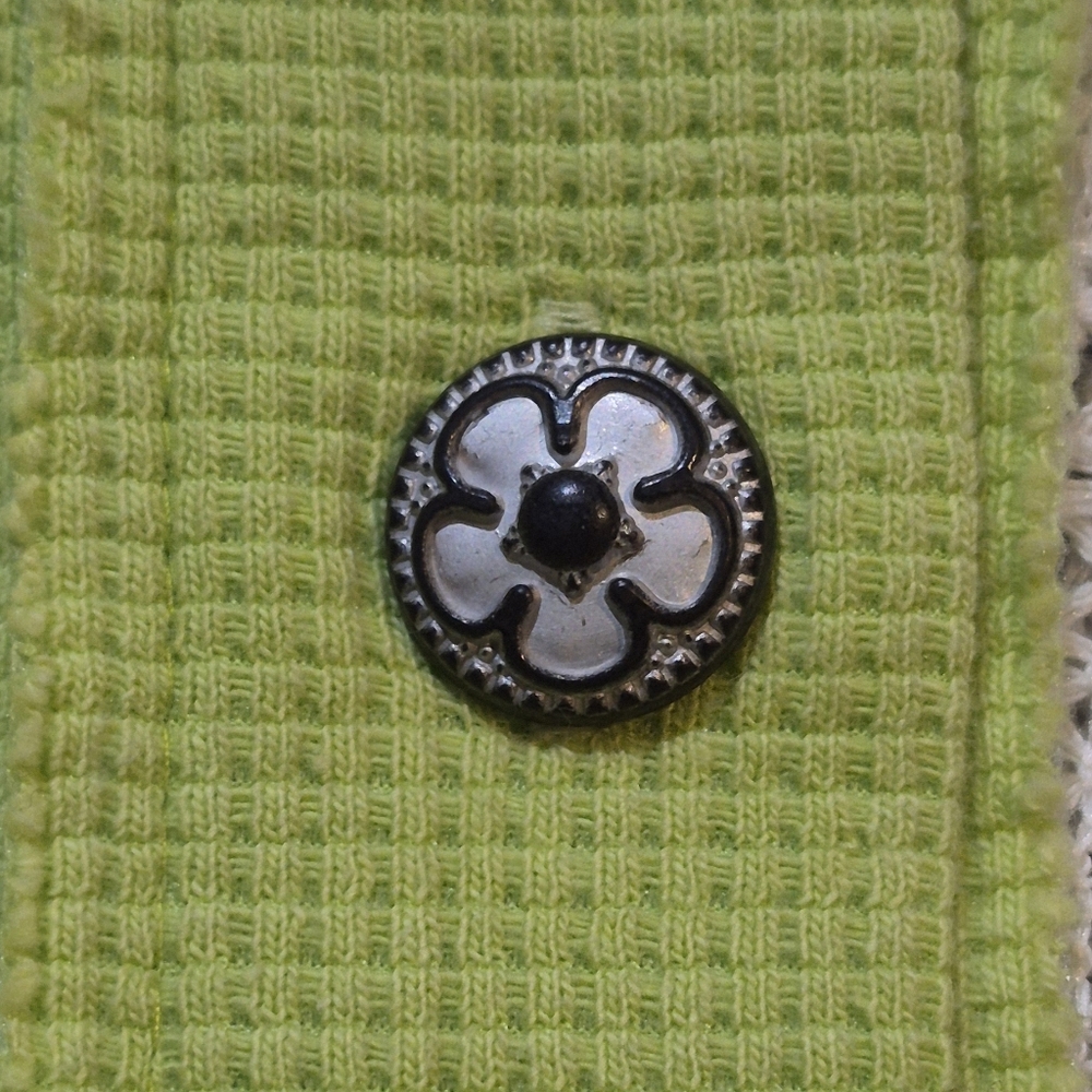 POL Patchwork Oversized Button Down, Lace Floral … - image 8